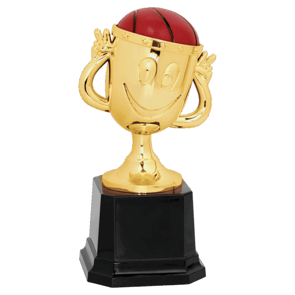 6" Basketball Happy Cup Trophy