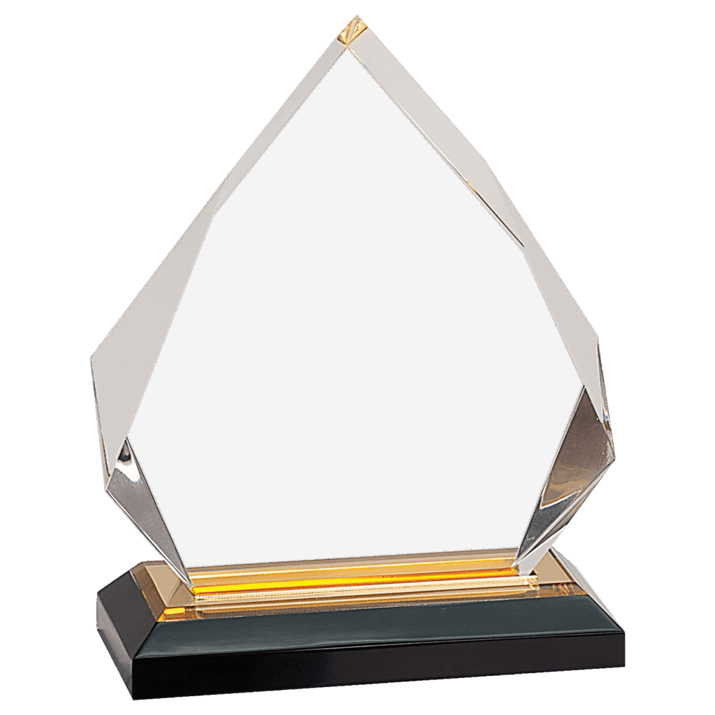 5 1/4" x 6 3/4" Gold Diamond Impress Acrylic