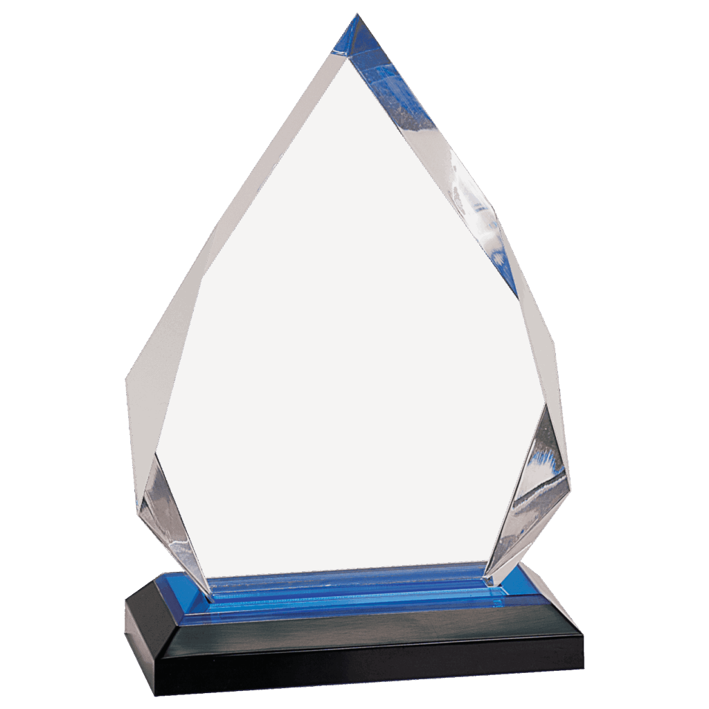 5 1/4" x 7 3/4" Blue Diamond Impress Acrylic