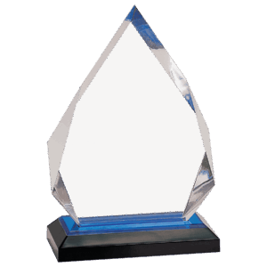 5 1/4" x 7 3/4" Blue Diamond Impress Acrylic