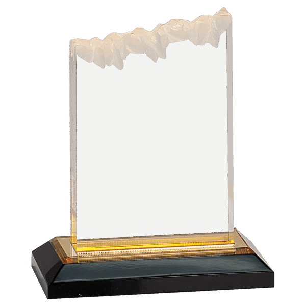 5" x 6" Gold Frosted Impress Acrylic