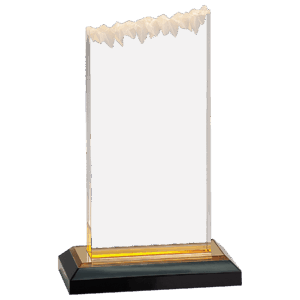 5" x 8" Gold Frosted Impress Acrylic