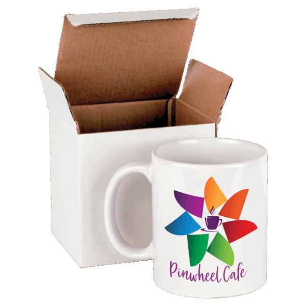 11 oz. White Sublimatable Ceramic Mug with White Box