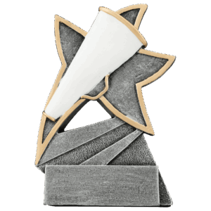 5 1/2" Cheer Jazz Star Resin