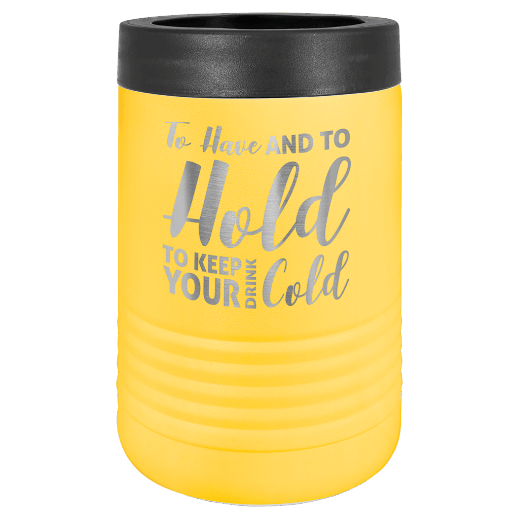 Polar Camel Yellow Stainless Steel Vacuum Insulated Beverage Holder