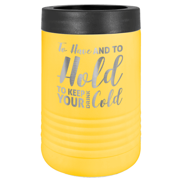 Polar Camel Yellow Stainless Steel Vacuum Insulated Beverage Holder