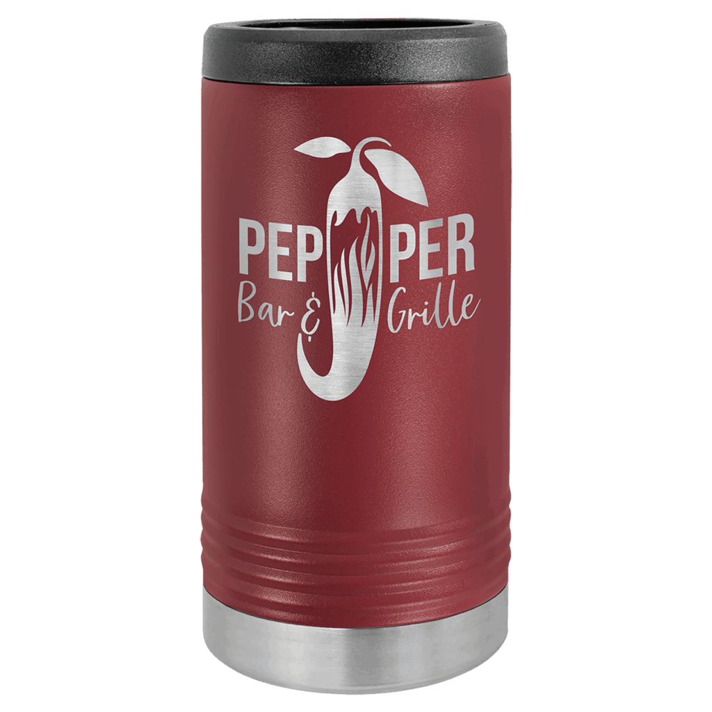 Polar Camel Maroon Slim Beverage Holder