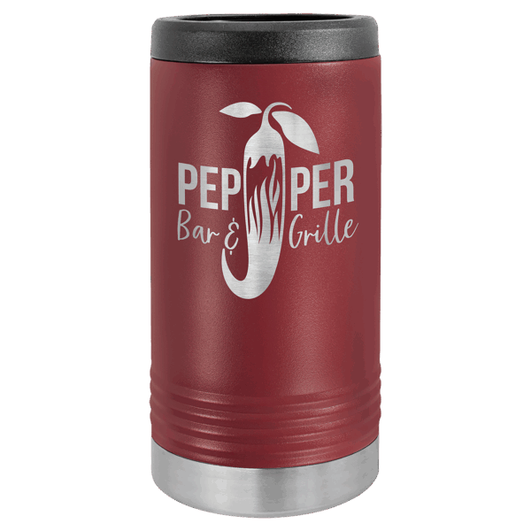 Polar Camel Maroon Slim Beverage Holder
