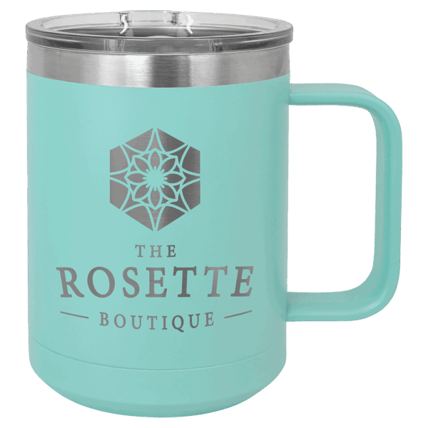 Polar Camel 15 oz. Teal Vacuum Insulated Mug with Slider Lid