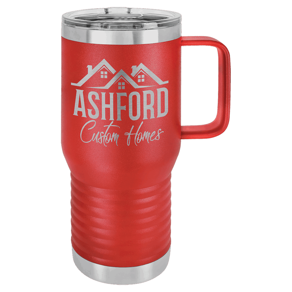 Polar Camel 20 oz. Red Vacuum Insulated Travel Mug with Slider Lid