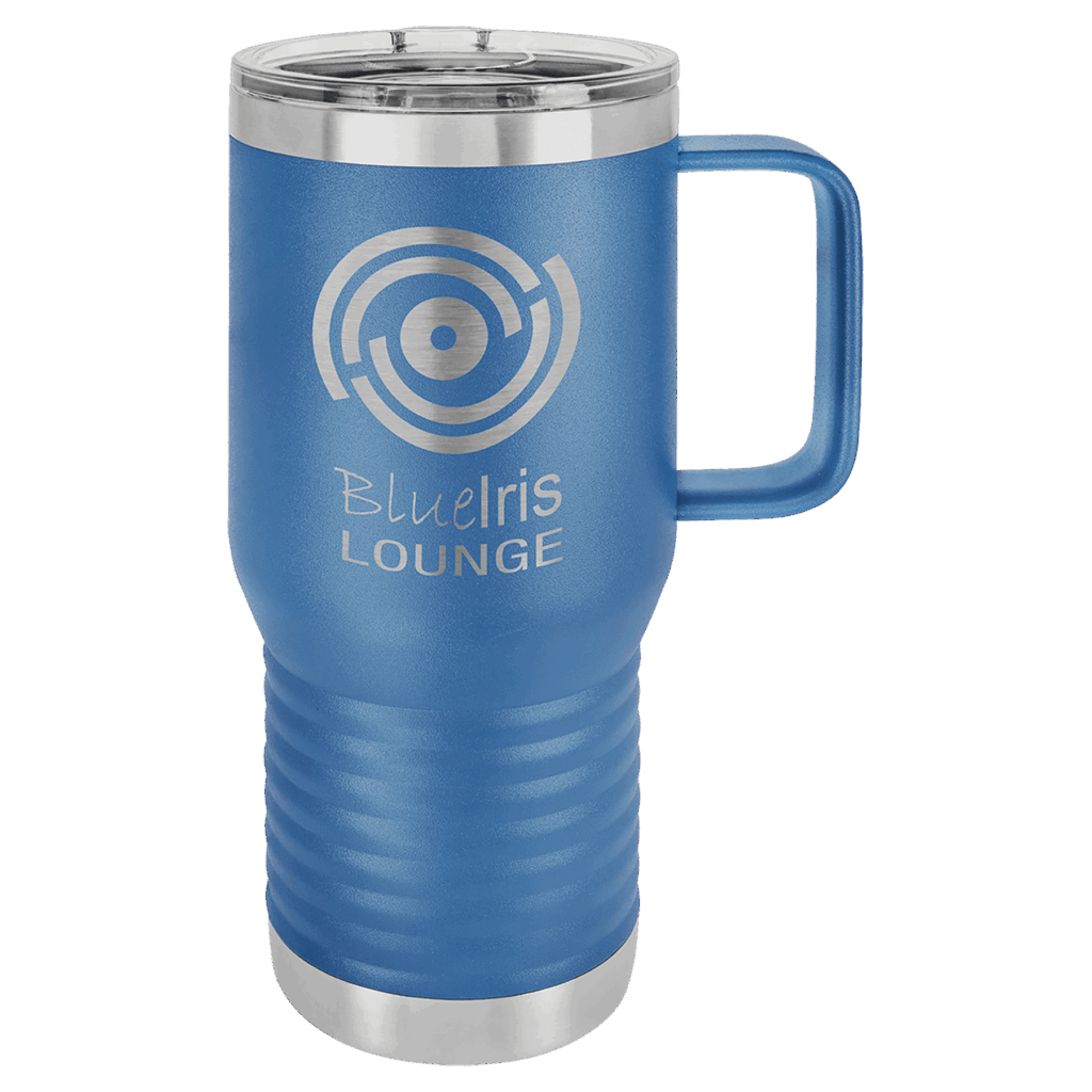 Polar Camel 20 oz. Royal Blue Vacuum Insulated Travel Mug with Slider Lid