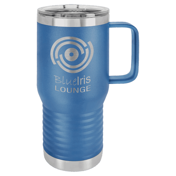 Polar Camel 20 oz. Royal Blue Vacuum Insulated Travel Mug with Slider Lid