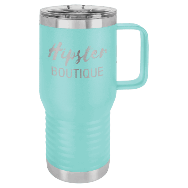 Polar Camel 20 oz. Teal Vacuum Insulated Travel Mug with Slider Lid