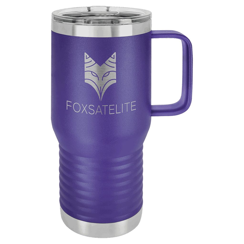 Polar Camel 20 oz. Purple Vacuum Insulated Travel Mug with Slider Lid