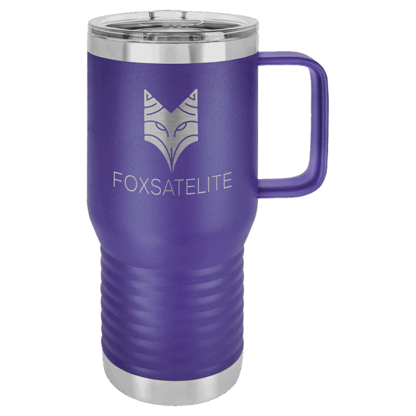 Polar Camel 20 oz. Purple Vacuum Insulated Travel Mug with Slider Lid