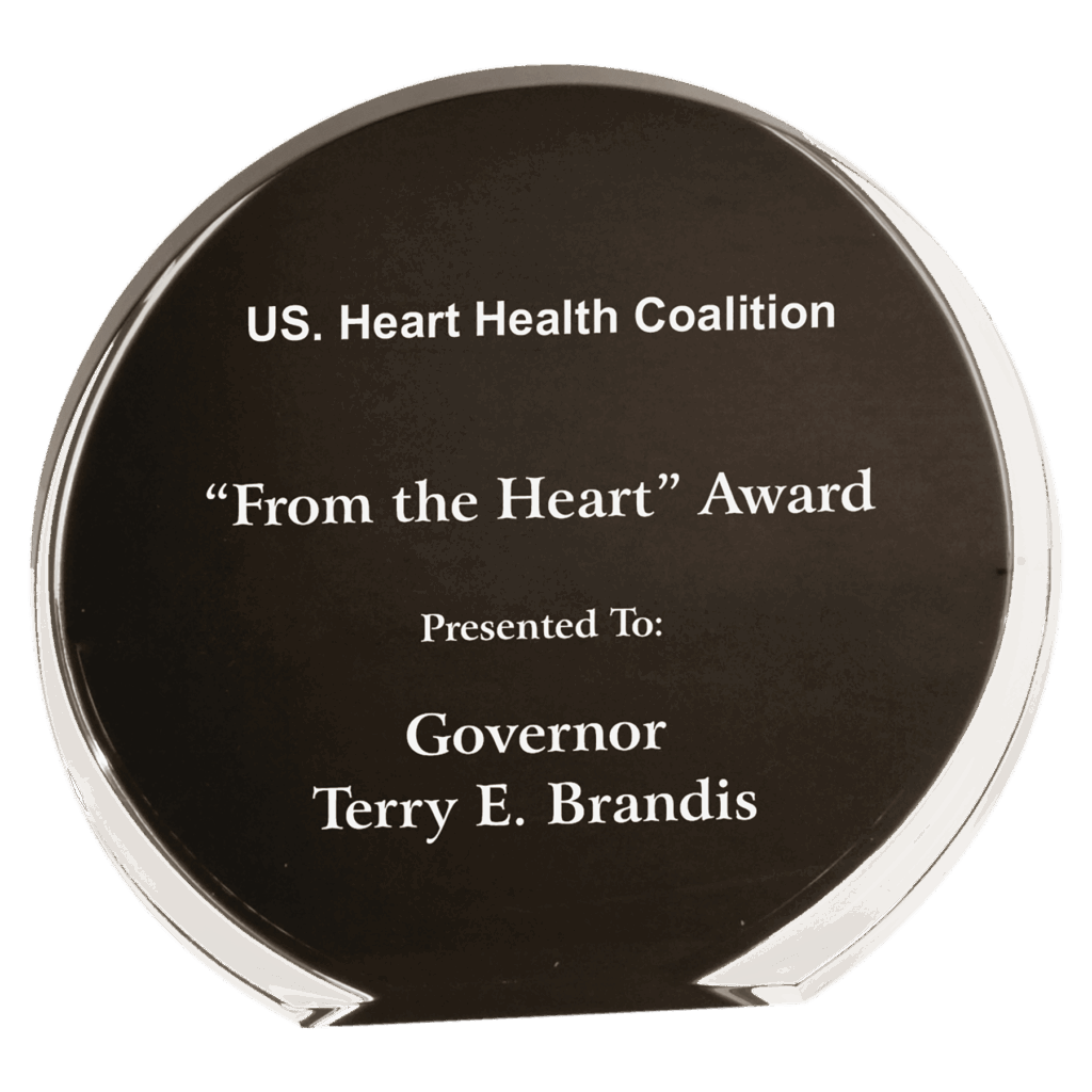 6 1/4" Black/Clear Luminary Circle Acrylic