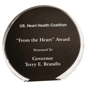 6 1/4" Black/Clear Luminary Circle Acrylic
