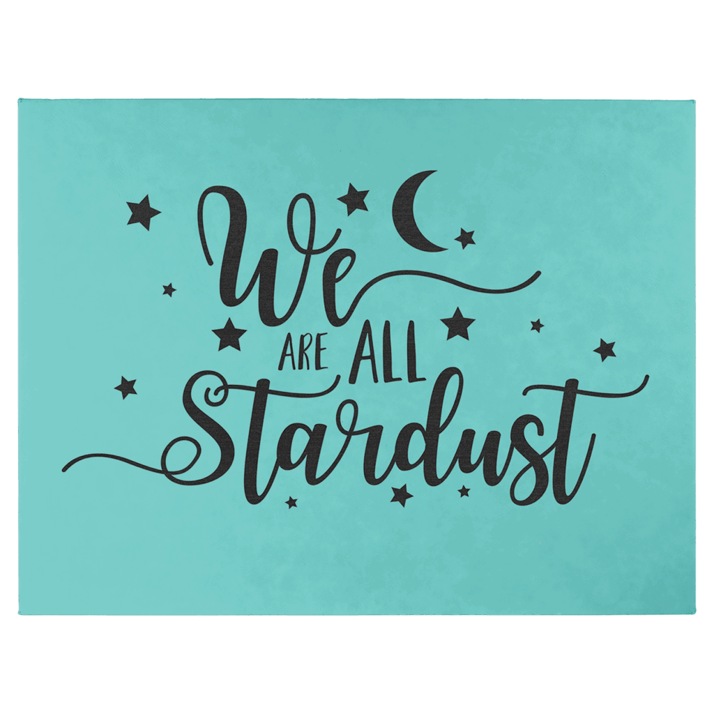16" x 20" Teal Laserable Leatherette Wall Decor with Sawtooth Hanger