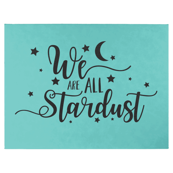16" x 20" Teal Laserable Leatherette Wall Decor with Sawtooth Hanger