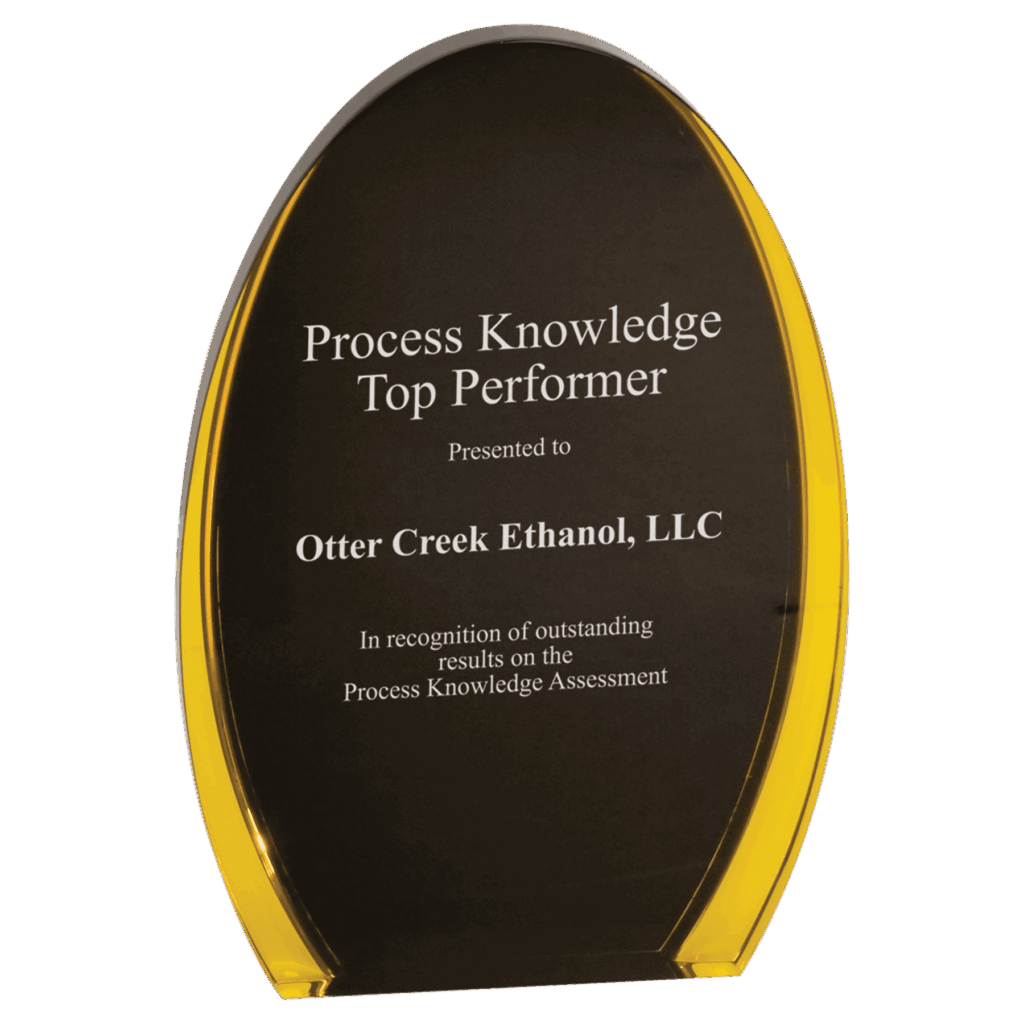 7" Black/Gold Luminary Oval Acrylic