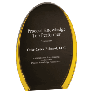 7" Black/Gold Luminary Oval Acrylic