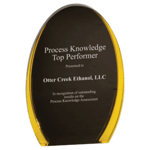 8" Black/Gold Luminary Oval Acrylic