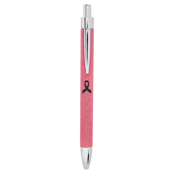 Pink Laserable Leatherette Pen