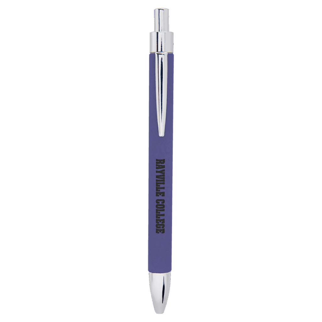 Purple Laserable Leatherette Pen