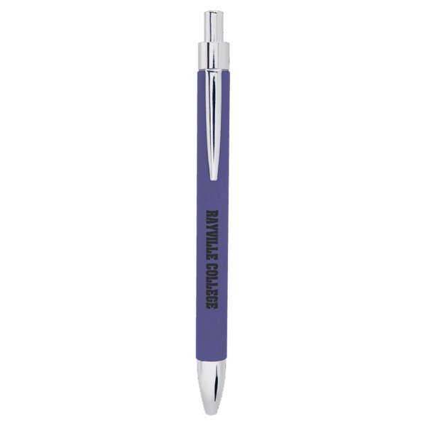 Purple Laserable Leatherette Pen
