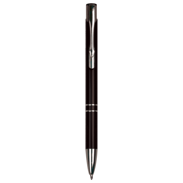 Black with Silver Trim Laserable Pen