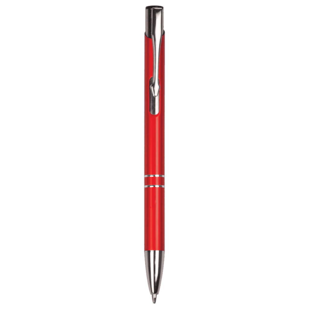 Red with Silver Trim Laserable Pen