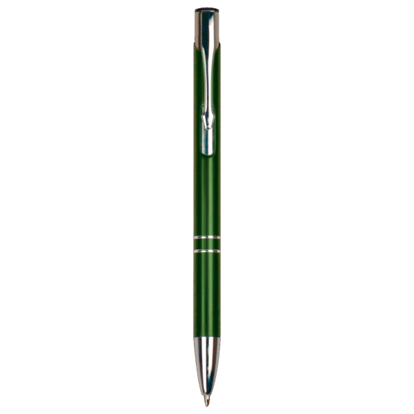 Green with Silver Trim Laserable Pen