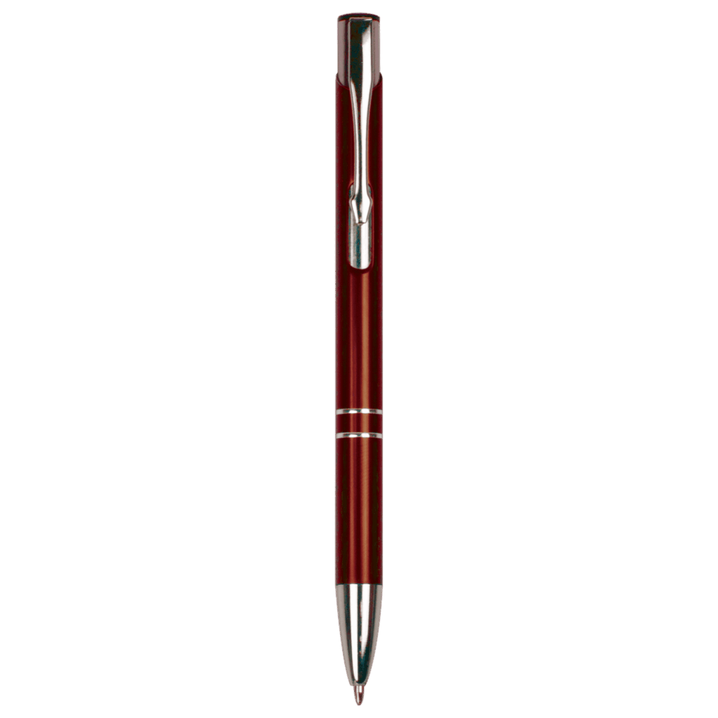 Burgundy with Silver Trim Laserable Pen