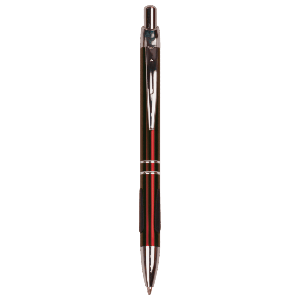 Burgundy with Silver Trim Laserable Pen with Gripper