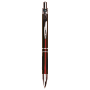 Burgundy with Silver Trim Laserable Pen with Gripper