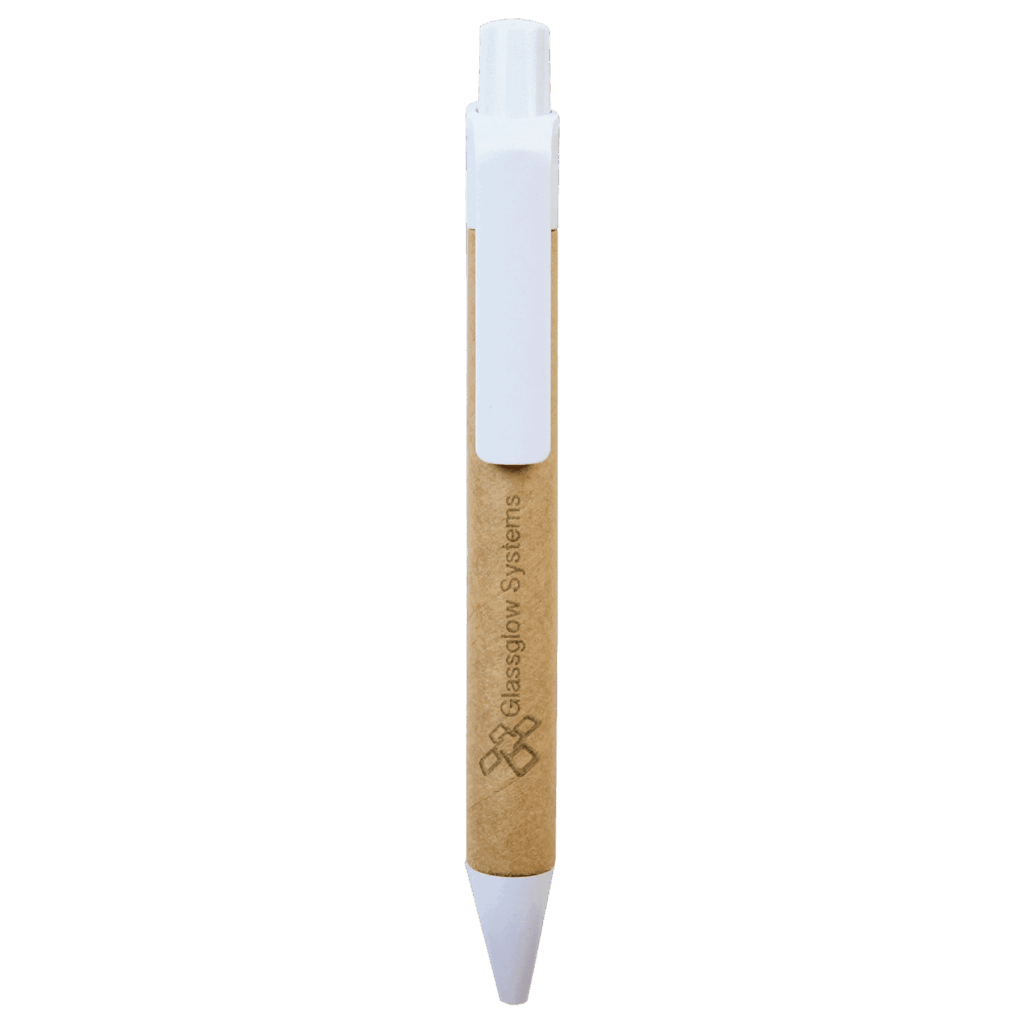 Recycled Paper Pen with White Trim