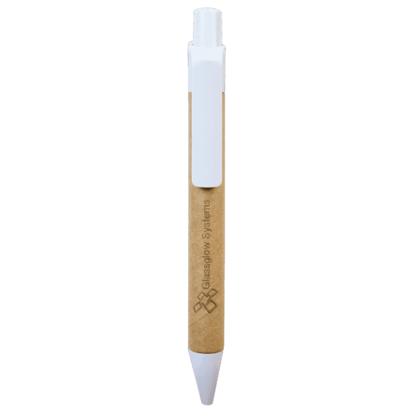Recycled Paper Pen with White Trim