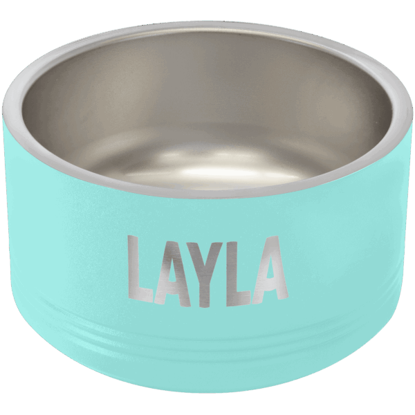 Polar Camel 18 oz. Small Teal Pet Bowl