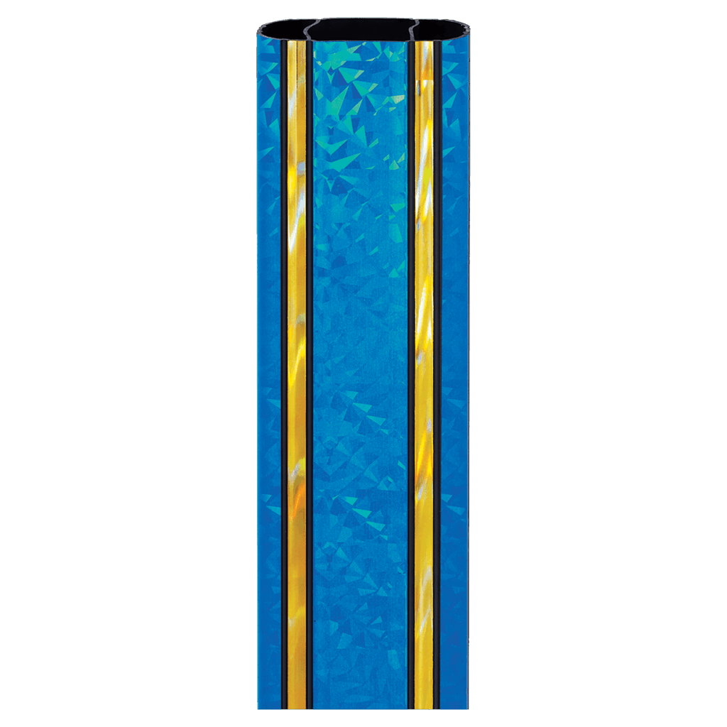 45" Rectangle Blue/Gold Illusion Trophy Column