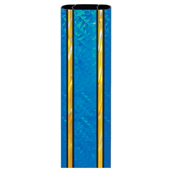 45" Rectangle Blue/Gold Illusion Trophy Column