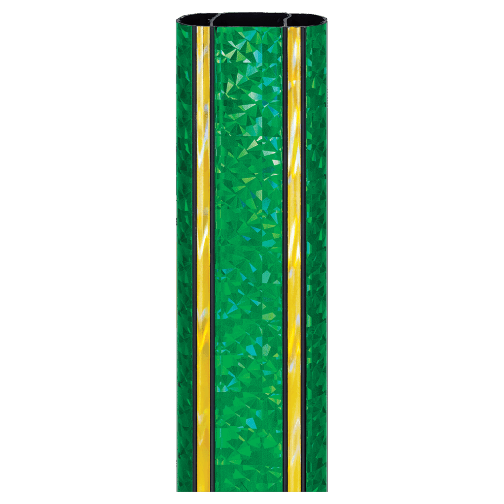 45" Rectangle Green/Gold Illusion Trophy Column