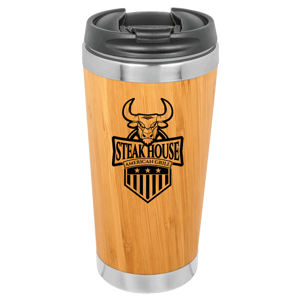 15 oz. Bamboo Stainless Steel Tumbler