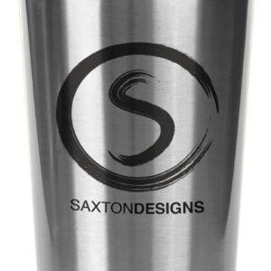 16 oz. Silver Laserable Stainless Steel Travel Mug without Handle
