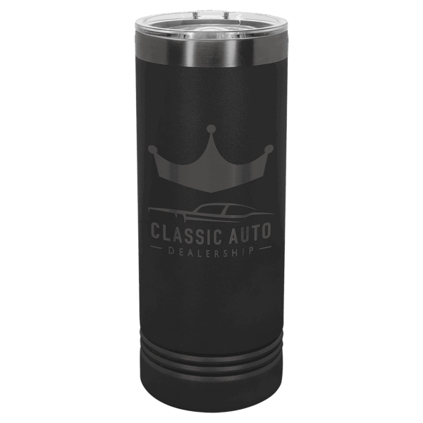 Polar Camel 22 oz. Black/Ghost Black Skinny Tumbler
