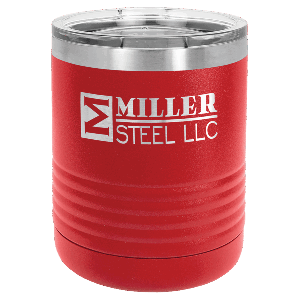 Polar Camel 10 oz. Red Tumbler with Standard Lid