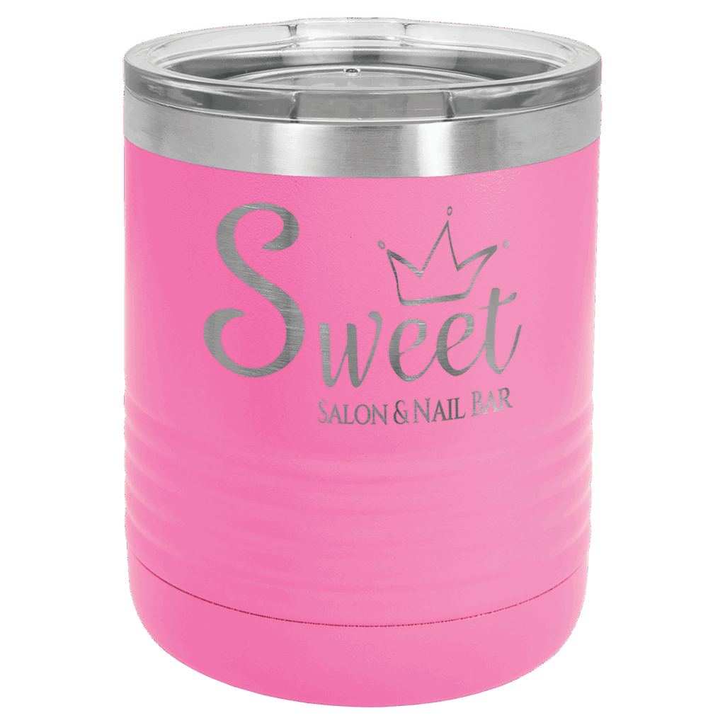 Polar Camel 10 oz. Pink Tumbler with Standard Lid