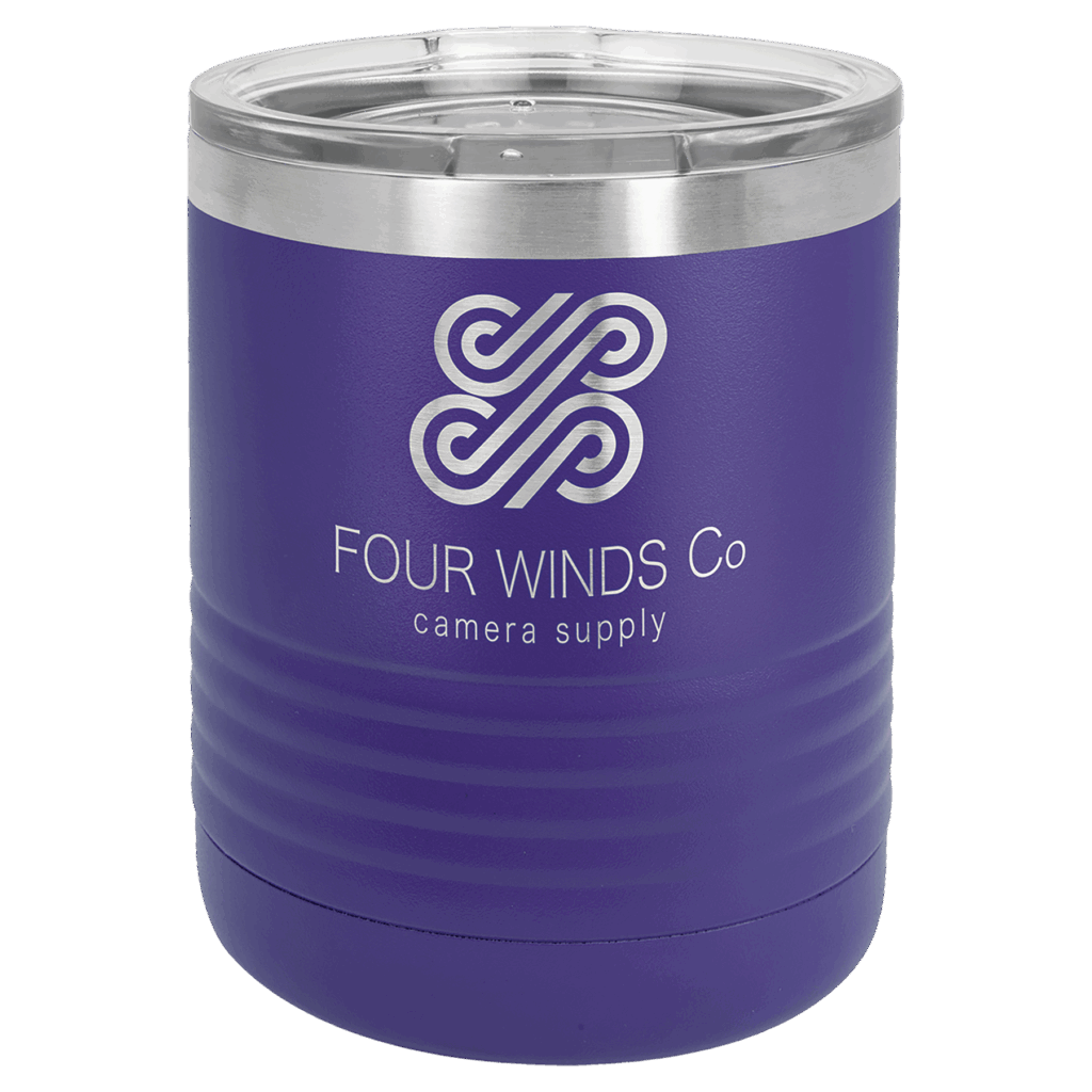 Polar Camel 10 oz. Purple Tumbler with Standard Lid