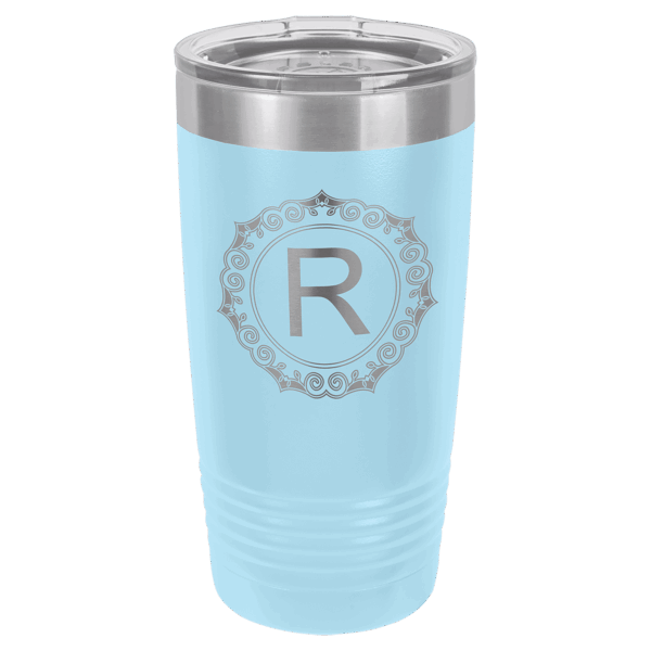 Polar Camel 20 oz. Light Blue Ringneck Tumbler with Standard Lid
