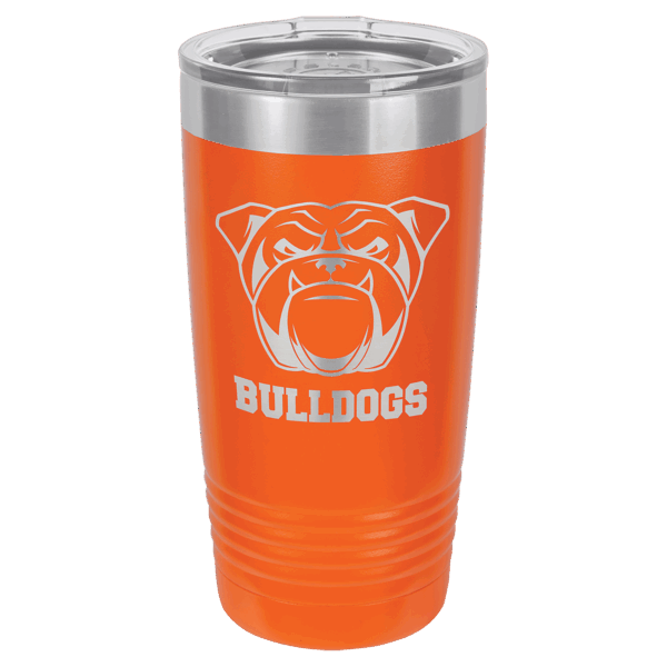 Polar Camel 20 oz. Orange Ringneck Tumbler with Standard Lid