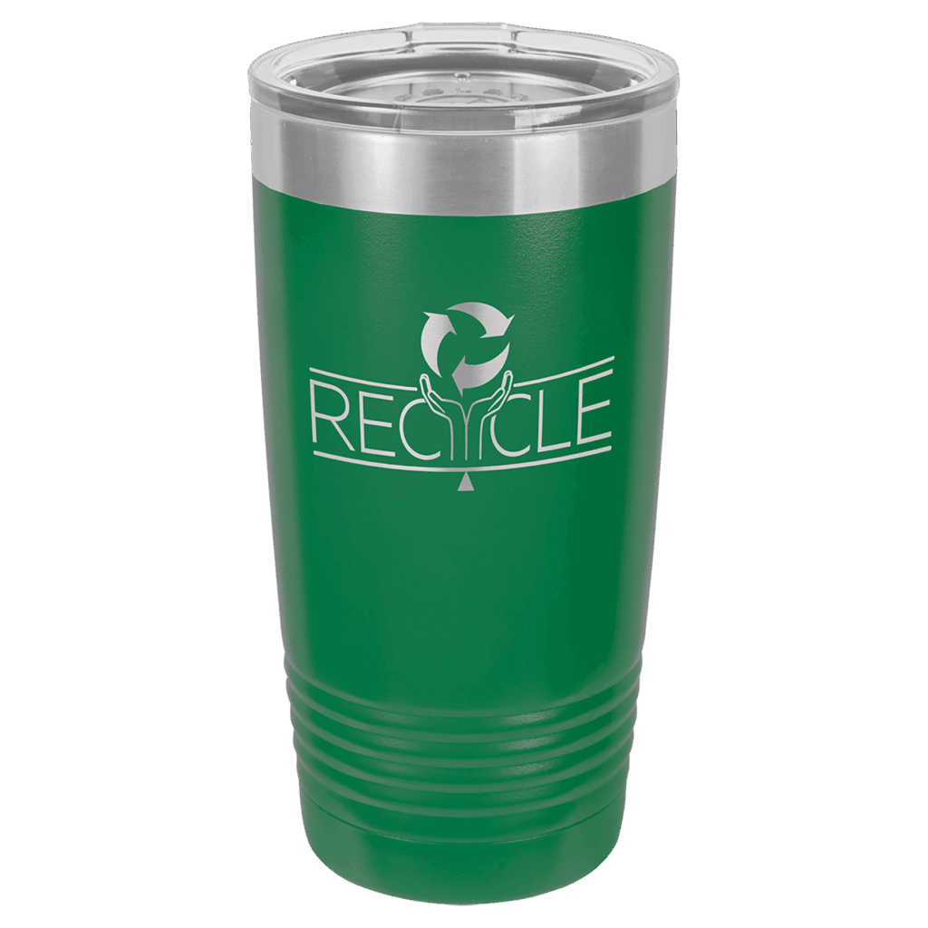 Polar Camel 20 oz. Green Ringneck Tumbler with Standard Lid